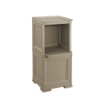 COMÒ COMODINO 2 MODULI TALPA 40X43X85,5 CM CON ANTA EFFETTO LEGNO E VANO A GIORNO – MOBILE CONTENITORE COMPATTO PER CAMERA DA LETTO
