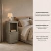 COMÒ COMODINO 2 MODULI TALPA 40X43X85,5 CM CON ANTA EFFETTO LEGNO E VANO A GIORNO – MOBILE CONTENITORE COMPATTO PER CAMERA DA LETTO