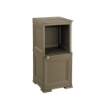 MOBILE 1 MODULO CON ANTA LEGNO E 1 MODULO SCAFFALE WENGÉ 40X43X85,5 CM – SOLUZIONE SALVASPAZIO PER ORGANIZZAZIONE CASA E ZONA LIVING
