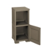 MOBILE 1 MODULO CON ANTA LEGNO E 1 MODULO SCAFFALE WENGÉ 40X43X85,5 CM – SOLUZIONE SALVASPAZIO PER ORGANIZZAZIONE CASA E ZONA LIVING