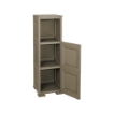 MOBILE 2 MODULI WENGÉ 40X43X125 CM CON ANTE FINITURA LEGNO E 1 MODULO SCAFFALE – SOLUZIONE VERTICALE SALVASPAZIO PER ORGANIZZAZIONE CASA