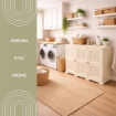ARMADIO 3 ANTE ANGORA 118X43X85,5 CM CON PUNTALI E ANTE TRAFORATE – MOBILE COMPATTO DECORATIVO PER ZONA GIORNO