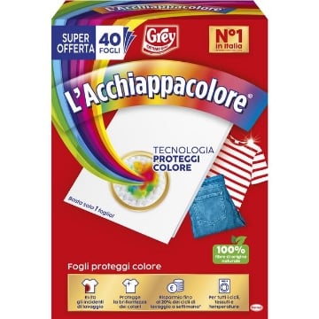 GREY L'ACCHIAPPACOLORE PROTEGGI COLORE 40 FOGLI 