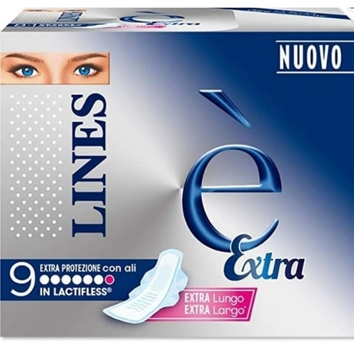 LINES È ASSORBENTI EXTRA PROTEZIONE CON ALI 9PZ
