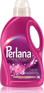 PERLANA DETERSIVO LIQUIDO LAVATRICE PER CAPI  COLORATI FRAGRANZA INCANTO FLOREALE 28 LAVAGGI