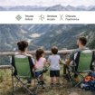 SEDIA DA CAMPING IN TESSUTO VERDE CON CHIUSURA A FISARMONICA POGGIOLI E PORTA BEVANDE 60X90X105 CM