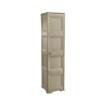 ARMADIO A COLONNA CON 4 RIPIANI E 1 ANTA LISCIA TOUPE DIMENSIONI 40X43X164H CM