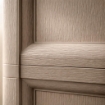 ARMADIO A COLONNA CON 4 RIPIANI E 1 ANTA LISCIA TOUPE DIMENSIONI 40X43X164H CM