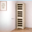 MOBILE PORTABOTTIGLIE 27 BOTTIGLIE ANGORA 40X43X125 CM – CANTINETTA VERTICALE SALVASPAZIO PER CUCINA E ZONA PRANZO