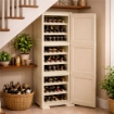 MOBILE PORTABOTTIGLIE 27 BOTTIGLIE ANGORA 40X43X125 CM – CANTINETTA VERTICALE SALVASPAZIO PER CUCINA E ZONA PRANZO