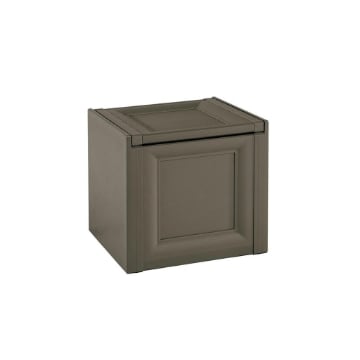 BAULE 1 MODULO WENGÉ 47X40X42 CM – CONTENITORE COMPATTO SALVASPAZIO PER BALCONE, VERANDA E AMBIENTI ESTERNI