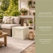 BAULE 1 MODULO ANGORA 47X40X42 CM – CONTENITORE COMPATTO PER BALCONE COPERTO, TERRAZZO E ORGANIZZAZIONE ESTERNI