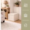 BAULE 1 MODULO ANGORA 47X40X42 CM – CONTENITORE COMPATTO PER BALCONE COPERTO, TERRAZZO E ORGANIZZAZIONE ESTERNI