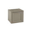 CASSAPANCA DA ESTERNO TAUPE 47X40X42 CM – BAULE COMPATTO PORTAOGGETTI PER VERANDA E SPAZI OUTDOOR