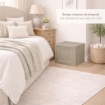 CASSAPANCA DA ESTERNO TAUPE 47X40X42 CM – BAULE COMPATTO PORTAOGGETTI PER VERANDA E SPAZI OUTDOOR