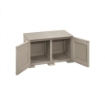 ARMADIO BASSO TAUPE 79X43X46 CM CON ANTA EFFETTO LEGNO – MOBILE COMPATTO PER ZONA LIVING E ORGANIZZAZIONE SPAZI