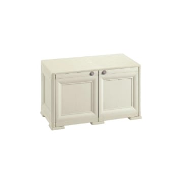 ARMADIO BASSO ANGORA 79X43X46 CM CON ANTA EFFETTO LEGNO – MOBILE COMPATTO PER ZONA LIVING E ORGANIZZAZIONE SPAZI