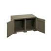ARMADIO BASSO WENGÉ 79X43X46 CM CON ANTA EFFETTO LEGNO – MOBILE CONTENITORE COMPATTO PER ZONA LIVING