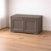 ARMADIO BASSO WENGÉ 79X43X46 CM CON ANTA EFFETTO LEGNO – MOBILE CONTENITORE COMPATTO PER ZONA LIVING