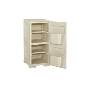 MOBILE MULTIUSO 1 ANTA ANGORA 40X43X85,5 CM CON 2 MODULI E TASCHE LATERALI – CONTENITORE VERTICALE SALVASPAZIO PER INGRESSO E ZONA LIVING