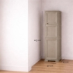 ARMADIO A COLONNA 40X43X125H CM MULTIUSO CON 3 MODULI, 3 TASCHE LATERALI E 1 ANTA LISCIA TAUPE 