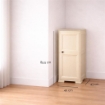 MOBILE PORTABOTTIGLIE 18 BOTTIGLIE ANGORA 40X43X85,5 CM – CANTINETTA COMPATTA SALVASPAZIO PER CUCINA E ZONA LIVING
