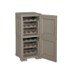 MOBILE PORTABOTTIGLIE 18 BOTTIGLIE WENGÉ 40X43X85,5 CM – CANTINETTA VERTICALE COMPATTA PER CUCINA E ZONA PRANZO