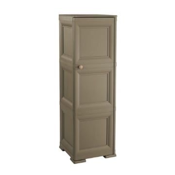 MOBILE 3 MODULI WENGÉ 40X43X125 CM CON ANTE FINITURA LEGNO – MOBILE PORTAOGGETTI VERTICALE SALVASPAZIO PER ZONA LIVING