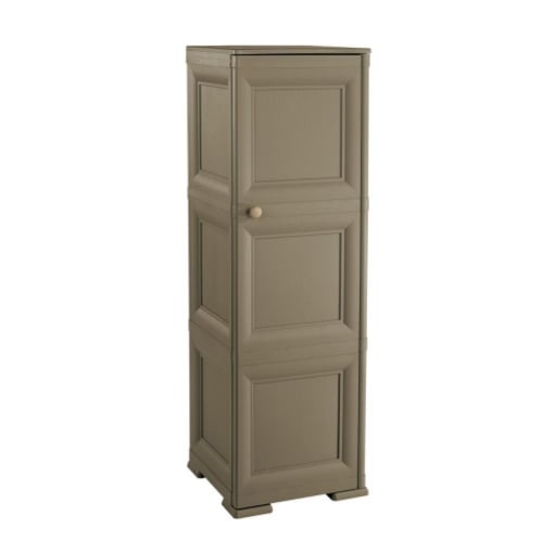 MOBILE 3 MODULI WENGÉ 40X43X125 CM CON ANTE FINITURA LEGNO – MOBILE PORTAOGGETTI VERTICALE SALVASPAZIO PER ZONA LIVING