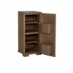 MOBILE MULTIUSO 1 ANTA WENGÉ 40X43X85,5 CM CON 2 MODULI E TASCHE LATERALI – CONTENITORE VERTICALE ORGANIZZAZIONE CASA PER INGRESSO E ZONA GIORNO