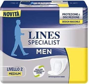 ASSORBENTI LINES SPECIALIST MEN LIVELLO 2 MEDIUM - 14PZ