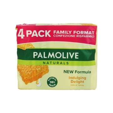 SAPONETTA PALMOLIVE NATURALS FRAGRANZA MIELE/LATTE 4X90GR