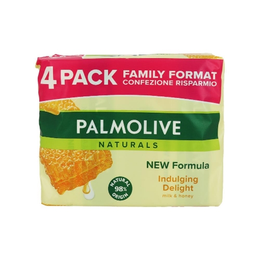 SAPONETTA PALMOLIVE NATURALS FRAGRANZA MIELE/LATTE 4X90GR