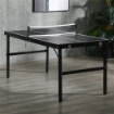 TAVOLO PING PONG PIEGHEVOLE CON MANIGLIA DA TRASPORTO, IN ALLUMINIO E LEGNO, 152X76X72 CM, NERO