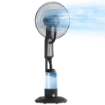 VENTILATORE NEBULIZZATORE A 3 VELOCITÀ, OSCILLAZIONE 75¦ E NEBULIZZAZIONE REGOLABILE, NERO