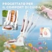 TRICICLO PER BAMBINI 5 IN 1 CON MANIGLIONE DI SPINTA E COPERTURA RIMOVIBILE, 96.5X49X101 CM, ROSA