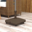 BASE PER OMBRELLONE CON RUOTE RIEMPIBILE FINO A 20 KG PER PALI DA Ï22-38 MM 45X45X39 CM MARRONE