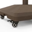 BASE PER OMBRELLONE CON RUOTE RIEMPIBILE FINO A 20 KG PER PALI DA Ï22-38 MM 45X45X39 CM MARRONE