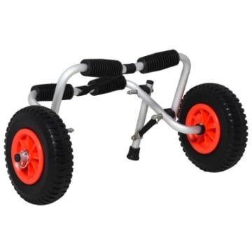 CARRELLO PER KAYAK E CANOA PIEGHEVOLE IN ALLUMINIO CON IMBOTTITURE ANTISCIVOLO