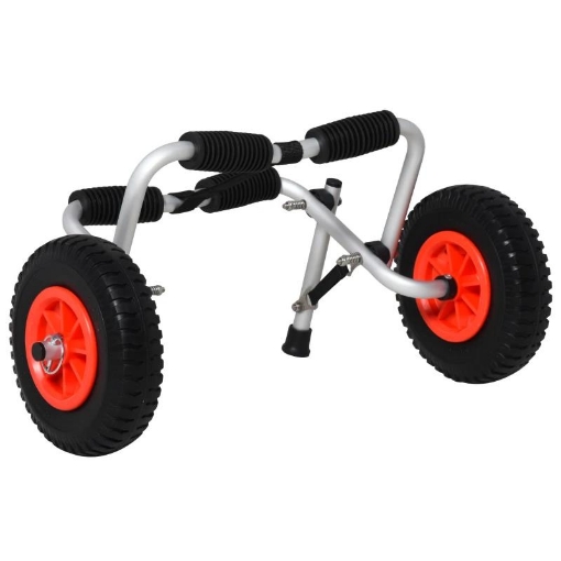 CARRELLO PER KAYAK E CANOA PIEGHEVOLE IN ALLUMINIO CON IMBOTTITURE ANTISCIVOLO