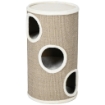 CUCCIA PER GATTI A 3 LIVELLI CON TIRAGRAFFI IN SISAL E PELUCHE, Ï38X70CM, MARRONE