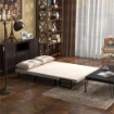 DIVANO LETTO 3 IN 1 IN TESSUTO EFFETTO VELLUTO CON SCHIENALE REGOLABILE E 2 CUSCINI, 102X73X81 CM, BEIGE
