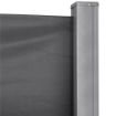 FRANGIVISTA DA GIARDINO ESTENSIBILE 3X1.8M POLIESTERE ANTI UV E ALLUMINIO GRIGIO