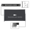 FRANGIVISTA DA GIARDINO ESTENSIBILE 3X1.8M POLIESTERE ANTI UV E ALLUMINIO GRIGIO