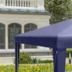 GAZEBO DA GIARDINO 3X3 M PIEGHEVOLE E PORTATILE CON COPERTURA ANTI UV BLU