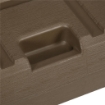 BASE PER OMBRELLONE DA GIARDINO RIEMPIBILE CON MANIGLIA IN HDPE E ACCIAIO 49X49X36.5 CM MARRONE