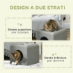 CASETTA PER GATTI A 2 LIVELLI CON CUSCINO IN PELUCHE, IN LEGNO, POLIESTERE E PLASTICA, 36.5X36.5X33 CM, VERDE