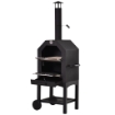 FORNO PER PIZZA BARBECUE A CARBONELLA IN ACCIAIO INOX 50 X 36 X 160 CM