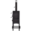 FORNO PER PIZZA BARBECUE A CARBONELLA IN ACCIAIO INOX 50 X 36 X 160 CM