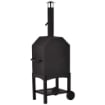 FORNO PER PIZZA BARBECUE A CARBONELLA IN ACCIAIO INOX 50 X 36 X 160 CM